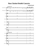 BASS CLARINET DOUBLE CONCERTO (2 solo bass clarinets and orchestra)