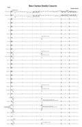 BASS CLARINET DOUBLE CONCERTO (2 solo bass clarinets and wind band)