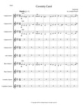 COVENTRY CAROL (clarinet choir)