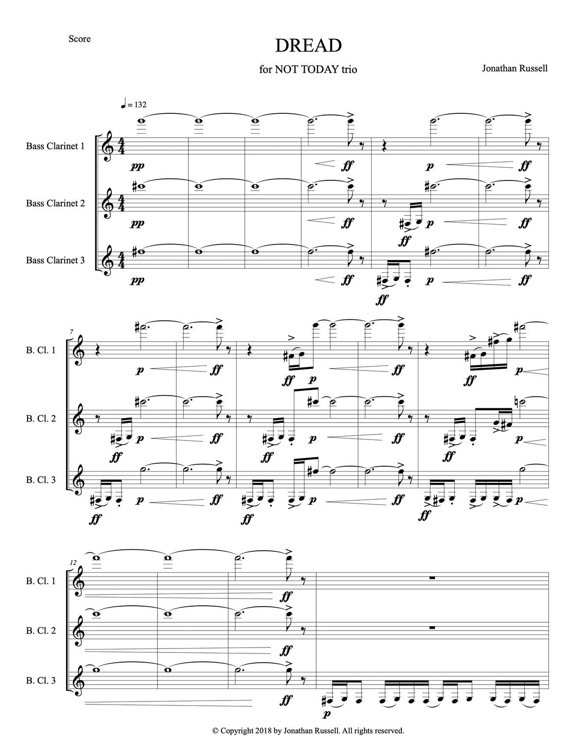 DREAD (3 bass clarinets)