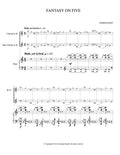 FANTASY ON FIVE (Eb clarinet + bass clarinet version, piano reduction)