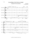 PURCELL: IN THE MIDST OF LIFE (5 bass clarinets)