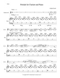 PRELUDE FOR CLARINET AND PIANO