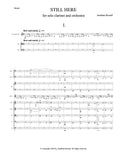 STILL HERE (solo clarinet and orchestra)