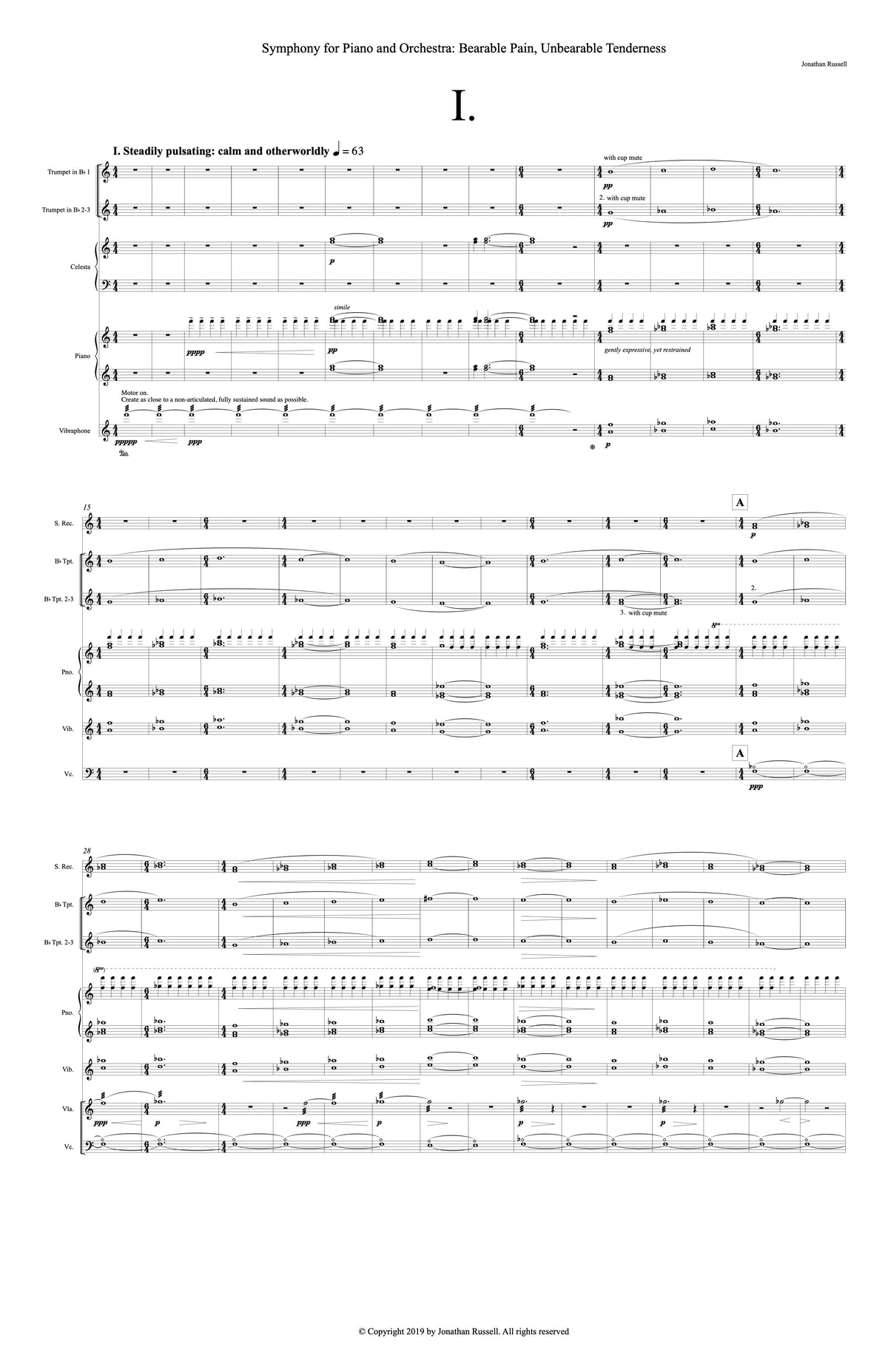 SYMPHONY FOR PIANO AND ORCHESTRA