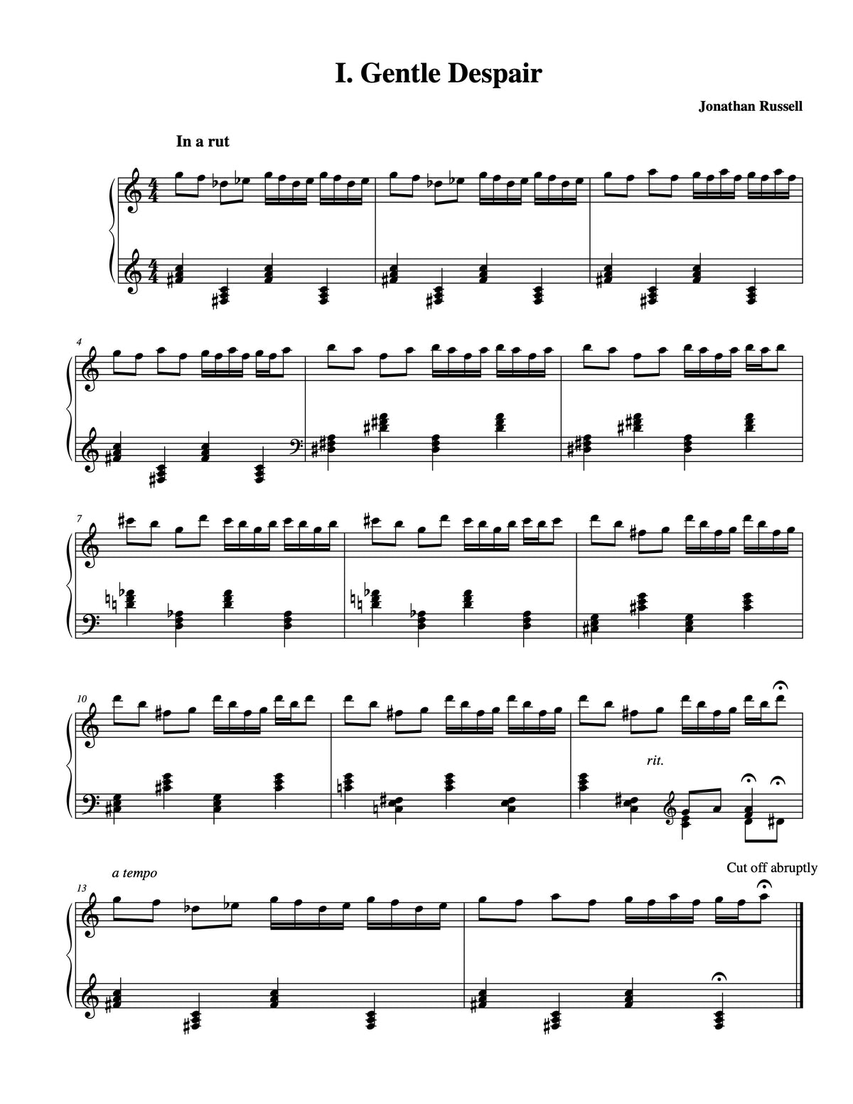 THREE LONELY PIANO PIECES (solo piano)