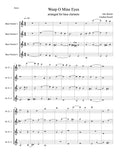 BENNETT: WEEP O MINE EYES (bass clarinet quartet)