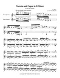 BACH: TOCCATA AND FUGUE (bass clarinet duet)
