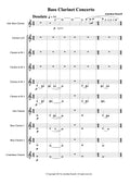 BASS CLARINET CONCERTO (solo bass clarinet and clarinet choir)