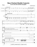 BASS CLARINET DOUBLE CONCERTO PIANO REDUCTION (2 bass clarinets and piano)