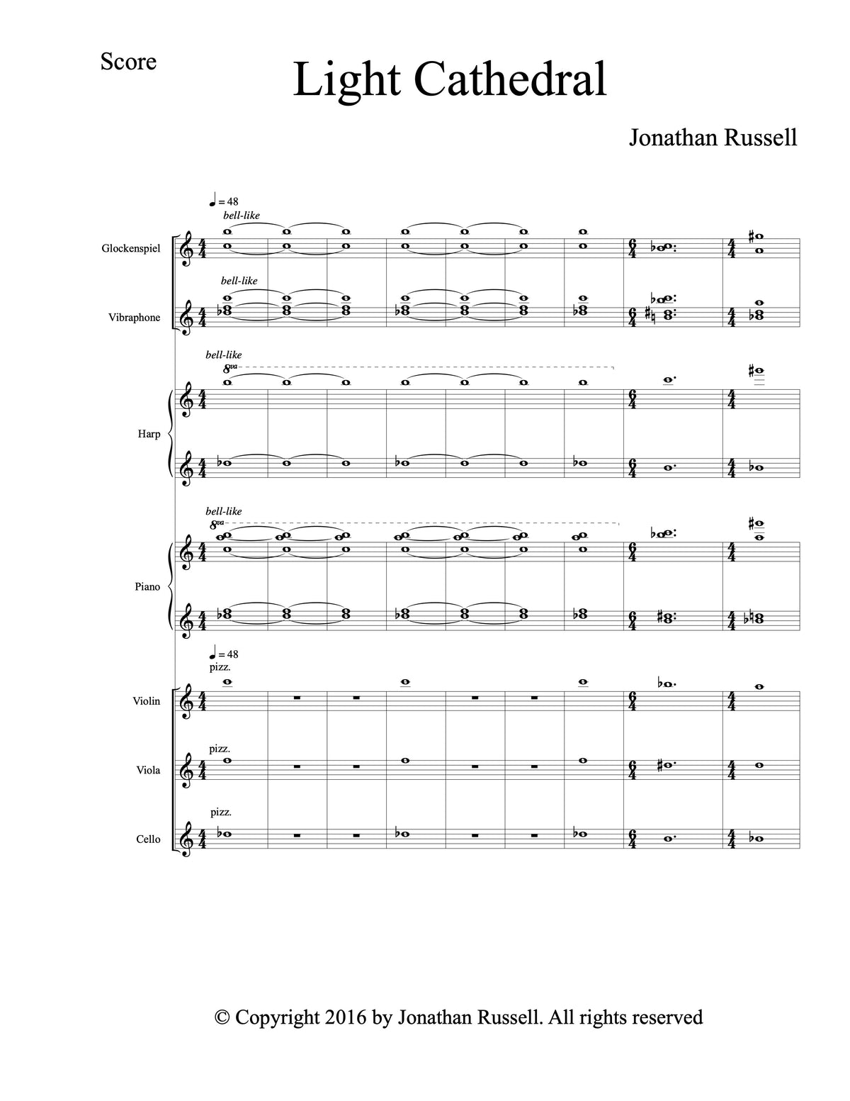 LIGHT CATHEDRAL (chamber orchestra)