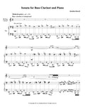 SONATA FOR BASS CLARINET AND PIANO