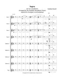 SUPRA (low saxophone ensemble: 4 tenors, 4 baritones, bass)