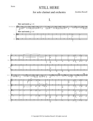 Still Here: clarinet and orchestra version